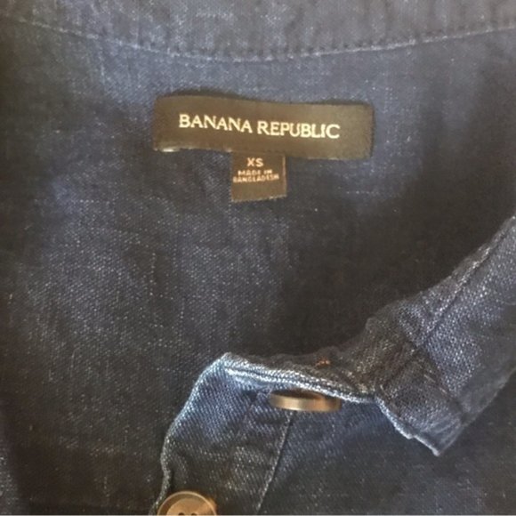 BR Navy Linen Mariner Shift Minidress - Picture 6 of 7